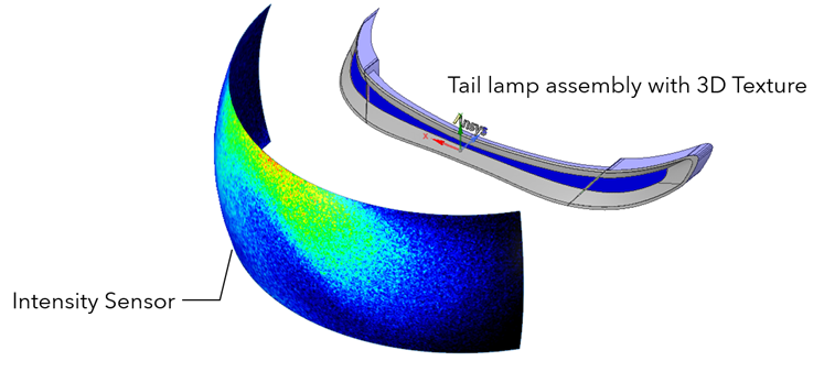 ANSYS Rear lamp 3D effect 